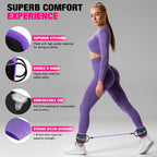 HOXWC Ankle Resistance Bands, Ankle Bands with Cuffs for Working Out, Exercise Bands for Butt Lift, Training Workout for Kickbacks Hip Gluteus Training Exercises, Glutes Workout Equipment for Women
