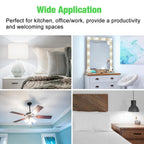 BUBO Ceiling Fan Light Bulbs 60 Watt Equivalent, 5.5W E12 LED Bulb Daylight 5000K, Fan Light Bulb, Small Base LED Light Bulbs 120V, Candelabra Base, Non-Dimmable, 10 Pack