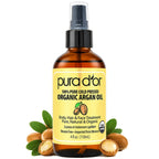PURA D'OR USDA ORGANIC Moroccan Argan Oil Pure Cold-Pressed Hair & Skin 4oz