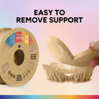 OVERTURE Matte PLA Filament 1.75mm, 1kg Matte Light Brown
