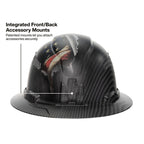 Klein Tools 60347FS Hard Hat, Vented Full Brim, Class C, Premium KARBN Freedom Series Pattern, Rechargeable Lamp, Padded Sweat-Wicking Sweatband, Top Pad