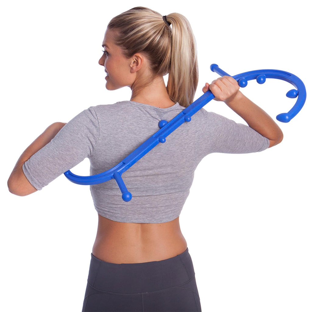 Body Back Buddy Classic USA Made FSA Eligible Handheld Full Body Massage Cane Trigger Point Massage Tool for Deep Tissue Pain Relief - Dual Massage Hooks for Back, Shoulder, Neck. Manual Back Massager