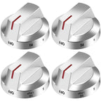 AMI PARTS NE63T8111SS NE63T8311SS NE63BG8315SS Fit for Samsung Electric Stove Knob Replacement Knobs for -DG94-03500V DG94-03500W DG94-03500A/Z (4PCS Silver)