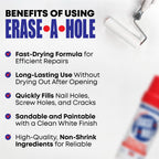 Drywall Repair Putty: A Quick & Easy Solution to Fill The Holes in Your Walls-Also Works on Wood & Plaster (2)