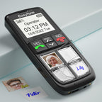 Easyfone T6 4G Picture Button Cell Phone for Seniors and Kids | Easy-to-Use | Clear Sound | Easy Charging Dock | SOS Button | SIM Card Included | Good for Dementia, Alzheimer's and Kids (T6 Black)