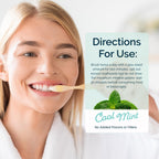 Dr. Jen Fluoride Free Toothpaste with 10% Premium Nano Hydroxyapatite, Xylitol & Glycerin, Remineralizing Daily Oral Care for Sensitive Teeth, Travel Essentials, Cool Mint, 1 Pack