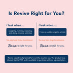 Revive Bladder Support Pessary for Women | Reusable Vaginal Device for Stress Incontinence & Leak Control | Comfortable Alternative to Pads & Liners | Womens Health Support | 2 Pack, Two Month Supply