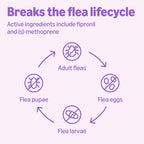 Amazon Basics Flea and Tick Topical Treatment and Prevention for Large Dogs (45-88 lbs), Fast Acting and Long Lasting, 3 Count, Packaging May Vary