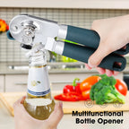 Beneno Heavy Duty Hand Can Opener Manual with Magnet Lid Remover, Green