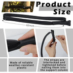 AceOrbit 12 Pack 32 Inch Tree Ties with Complimentary Nail Universal Tree Ties Self Locking Straps Includes Nail for Landscaper Gardener Garden Accessories