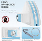 Magnetic Window Cleaner, Adjustable Double Sided Window Cleaning Tool for Single & Double Glazed Glass (0.1"–1.2") High-Rise Glass Wiper with 2.5m Safety Rope
