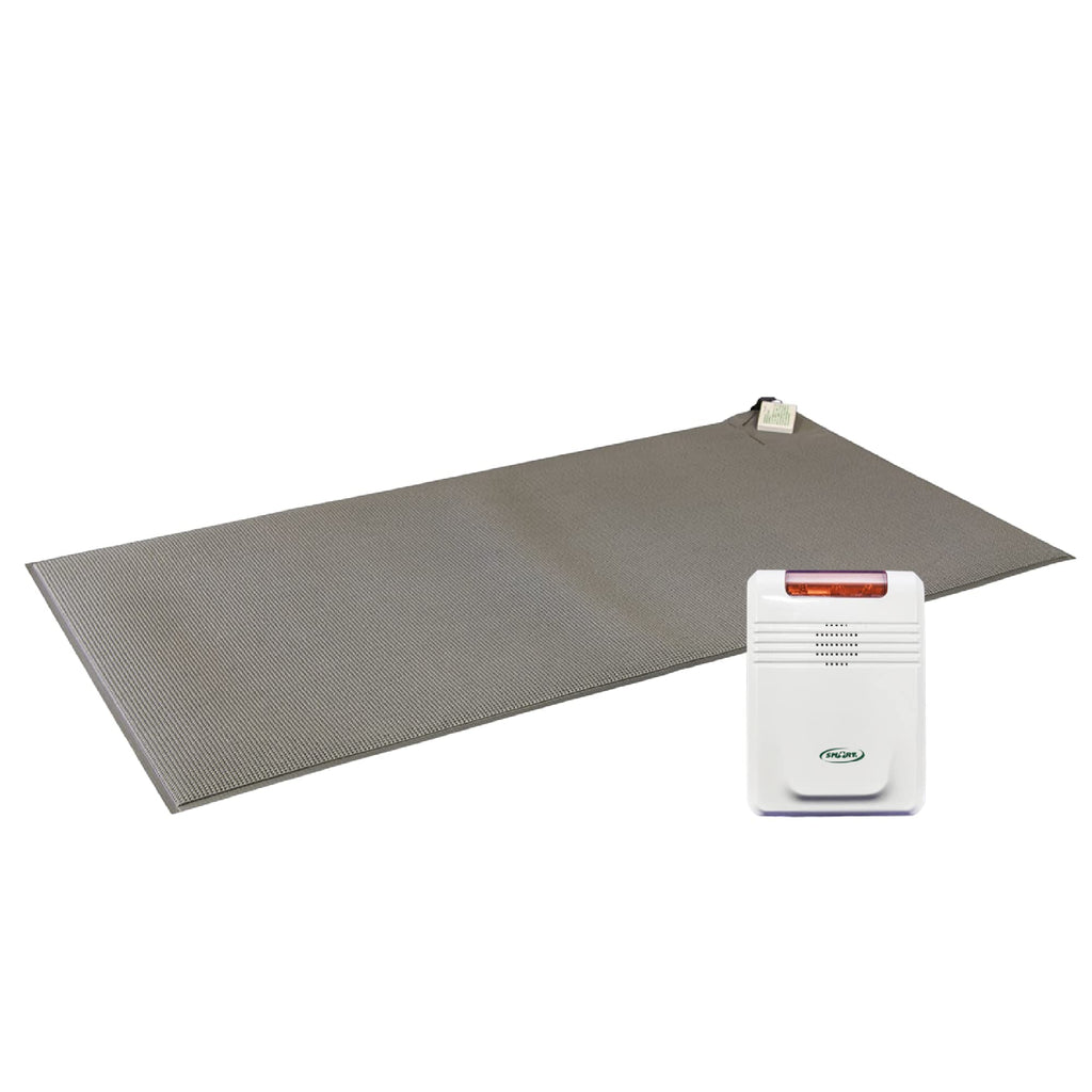 Smart Caregiver Wireless Floor Mat Alarm & Monitor, Bed Exit Monitoring