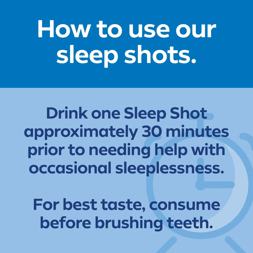 Dream Water Sleep Shots (12 Count) Sleep Aids for Adults - 5mg Melatonin, GABA, 5-HTP - Natural Snoozeberry Flavor (Blue Raspberry) - Liquid Melatonin Supplement - Zero Sugar & Gluten Free - 2.5 oz