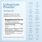 Immune-Tree 100% Pure Bovine Colostrum Powder (Grass-Fed) | High IgG for Immune Support & Gut Health | Anti-Aging | Colostrum Supplement for Adults & Kids | 2.2lb | 661 Servings
