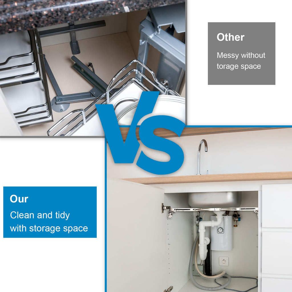 Tuykay Undermount Sink Mounting Support Brackets Kitchen- Adjustable Stainless Steel Sink Installation Parts Kit for Heavy Duty(900 lb Load-Bearing) Undermount Bathroom Sinks(28-39.4 inches,71-100cm)