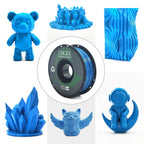 CHCKX PETG 3D Printer Filament Bundle, 10Rolls,Dimensional Accuracy +/- 0.03 mm, 1kg Spool(2.2lbs), 1.75 mm Fit for Most 3D Printers,Black+White+Grey+Red+Green+Blue+Purple+Skin+Silver+Yellow