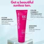 Tanceuticals Self Tanner - Ultra Dark Self Tanning Lotion for Body - Natural-Looking & Long Lasting Sunless Tan – Quick Fake Tan, Bronze Glow - Fresh Coconut Scent & Healthy Ingredients (Ultra Dark)