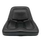 Keystone Seats Steel Pan Lawn Mower, Tractor & Equipment Seat – 1 YEAR WARRANTY – Mid-Back Black Vinyl, Drain Holes – Fits Cub Cadet, Craftsman, Husqvarna, Toro, MTD, Snapper, Murray, Bad Boy