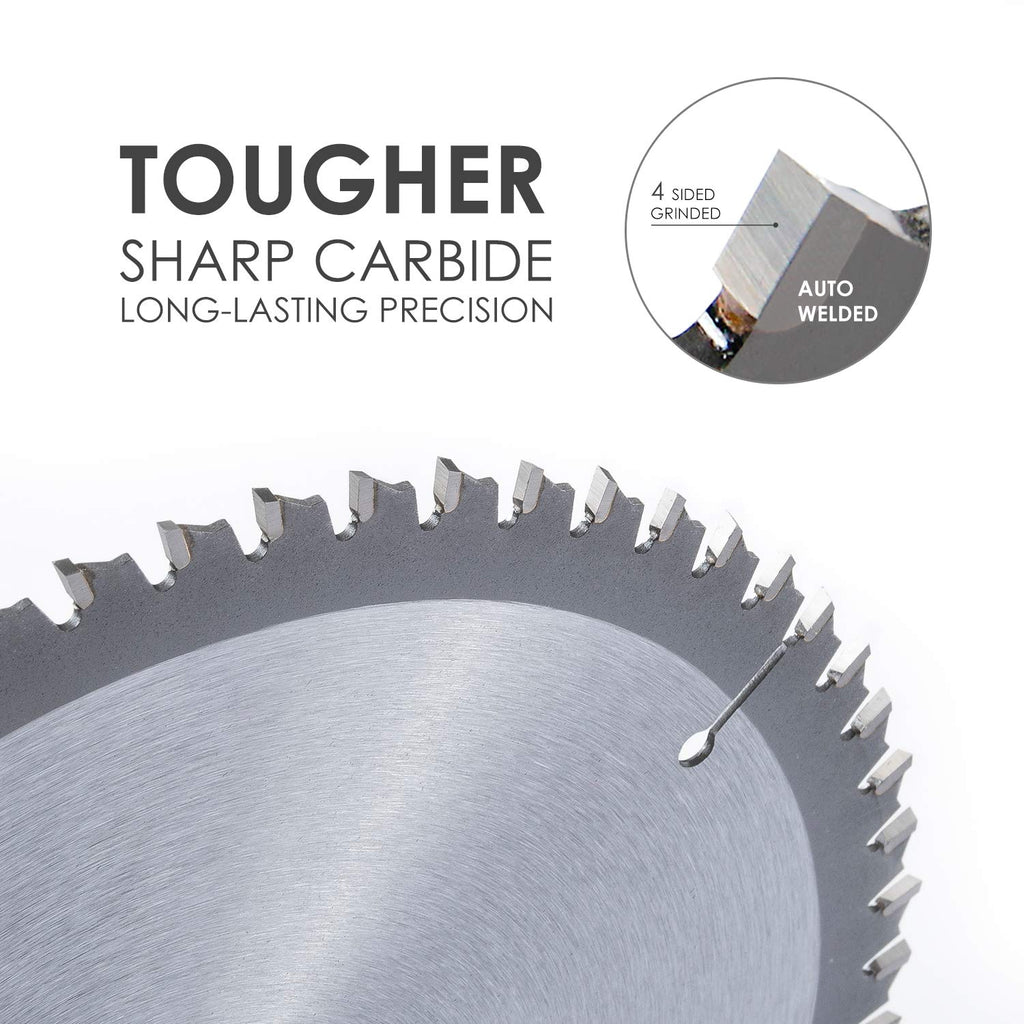 Luckyway 10 Inch Table/Miter Saw Blade 60T Fine Finish with 5/8 Inch Arbor TCT (Tungsten Carbide Tipped) Saw Blade for Cutting Wood