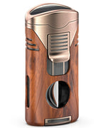 All-in-One Butane Torch Lighter, for Men, Wood Grain