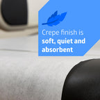 Medline Medical Exam White Crepe Table Paper, 20" x 125' and Durable for Healthcare Needs, Case of 12 Rolls