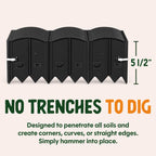 Dalen HammerEdge Pound in Edging - 1 Pack, Black