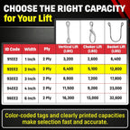 DD Sling 2 Inch x 35 Foot Nylon Lifting Sling – USA Made, 6,400 lb Vertical, 5,100 lb Choker, 12,800 lb Basket – 2-Ply Heavy Duty 900 Webbing, Type 4 Twisted Eye & Eye Rigging Sling
