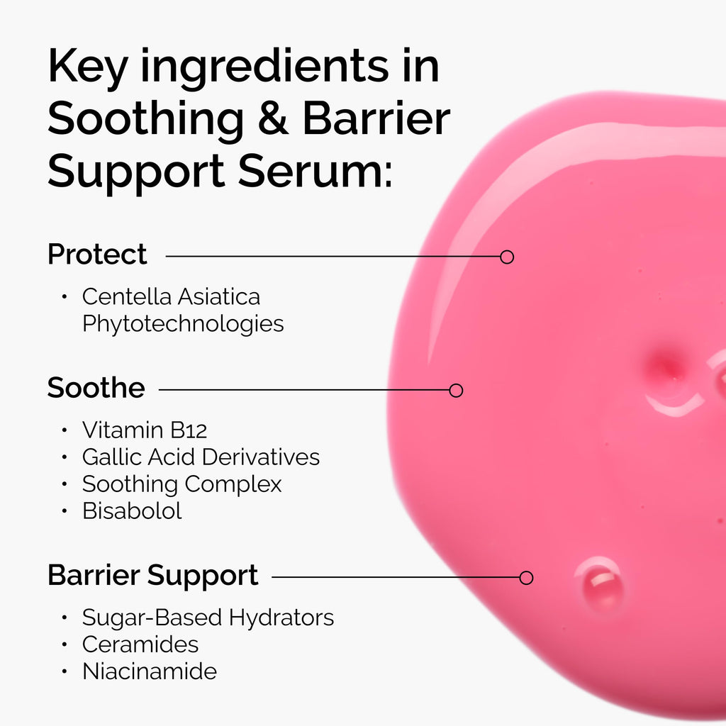 The Ordinary Soothing & Barrier Support Serum, Redness-Reducing & Hydrating Solution for Skin Barrier Recovery, 1 Fl Oz