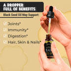 Maju Superfoods Black Seed Oil - 3 Times TQ, Cold-Pressed, Travel Size, 100% Turkish Black Cumin Seed Oil, Liquid Pure Blackseed, Glass Bottle, 2 Oz