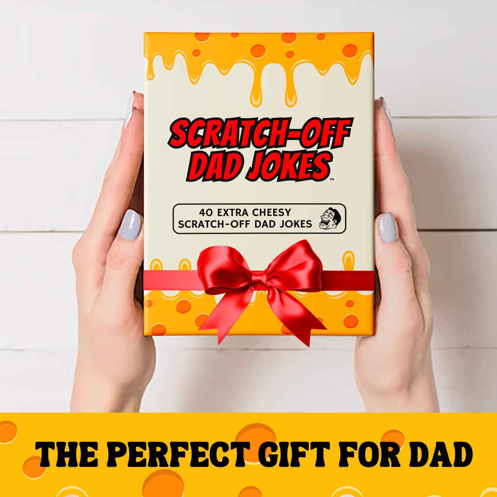 Scratch Off Dad Jokes - Dad Gift Ideas, Great for Fathers Day, Stocking Stuffers, White Elephant and Birthday Ideas - Set Includes 60+ Extra Funny Dad Jokes