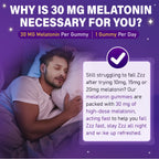 Veyttisy Melatonin 30mg Gummies for Adults - Sugar Free Melatonin Gummies Maximum Strength with Magnesium, B6, GABA & Botanical Blend - Non-Habit Forming,Vegan, Non GMO, Natural Mixed Berry Flavor