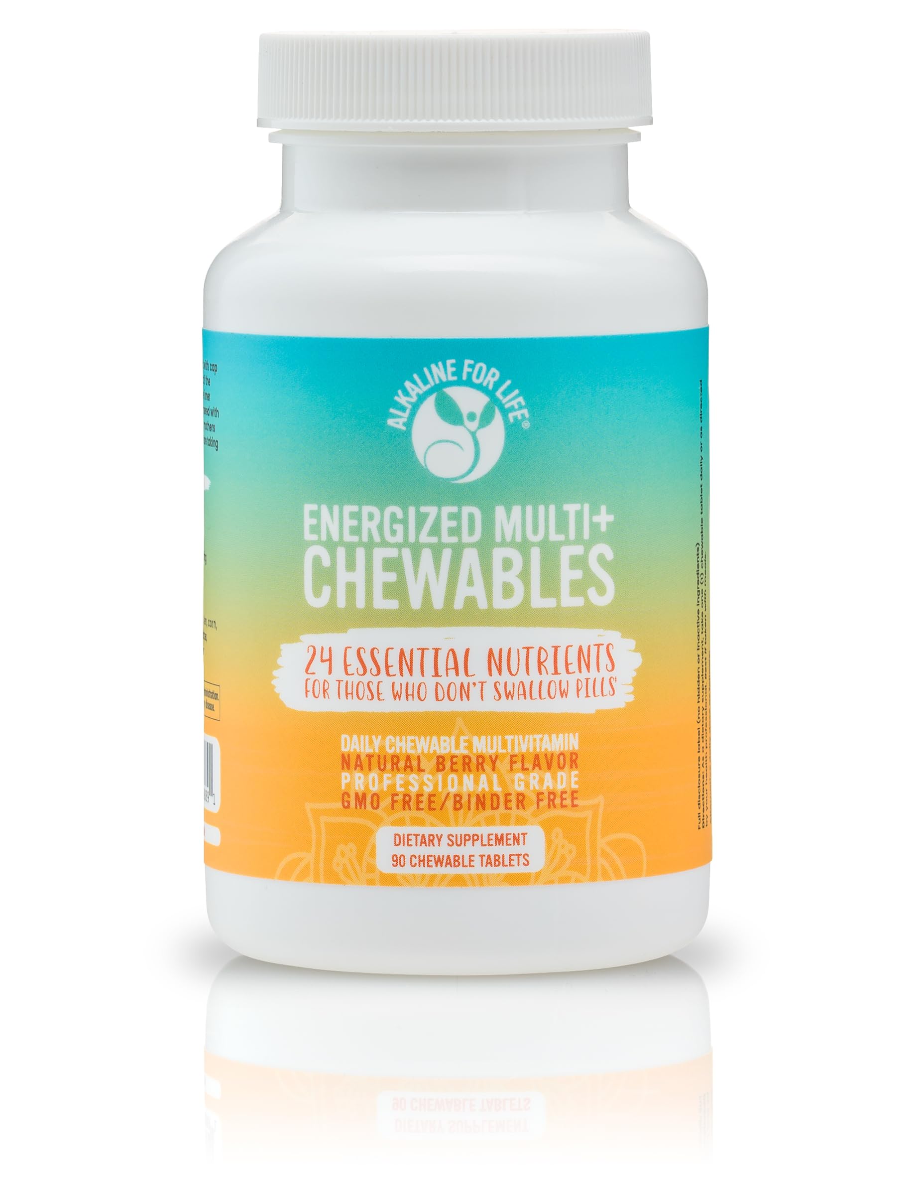 Alkaline for Life Energized Multi+ Chewable Multivitamin, Berry, for Adults