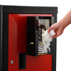 EMENTOL Magnetic Glove/Tissue Dispenser Holder Set, Black Glove Dispenser Wall Mount, Mount onto Tool Box or in Workshops