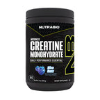 NutraBio Pure Micronized Creatine Monohydrate Powder Supplement, Blue Razz (300 g) - Supports Bulk Muscle Energy, Recovery, and Strength - HPLC Tested Creatine Powder Supplement for Men and Women