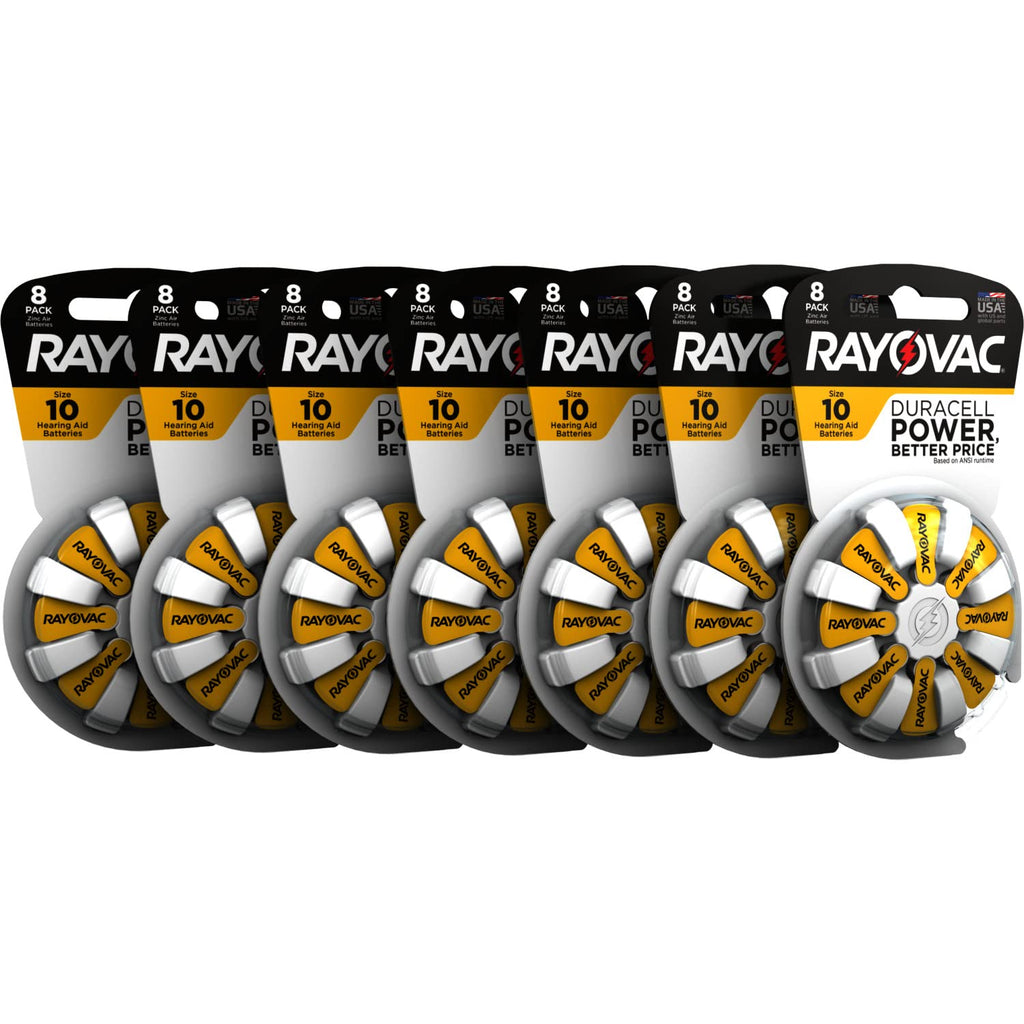 Rayovac Hearing Aid Batteries Size 10 for Advanced Hearing Aid Devices ,56 Count