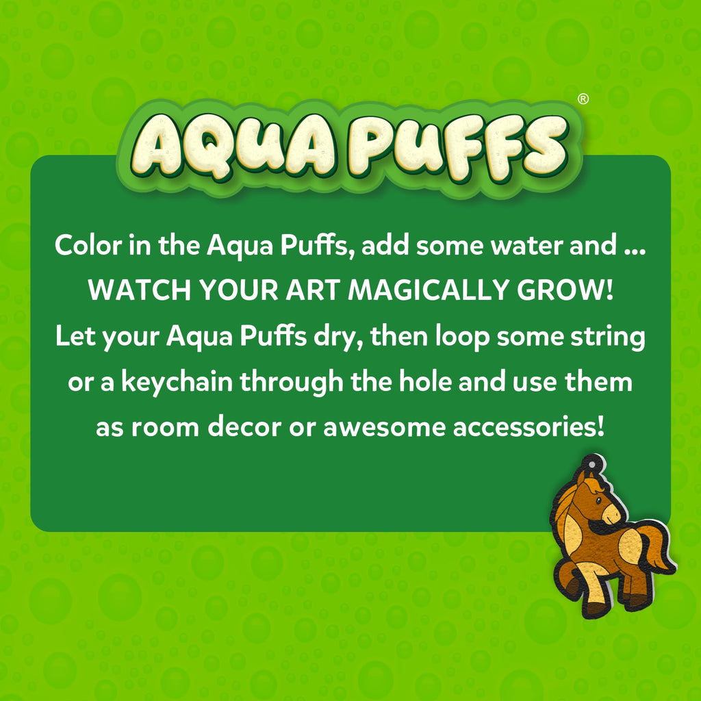 Skillmatics Aqua Puffs Animals, Paint by Number, Stocking Stuffer for Kids