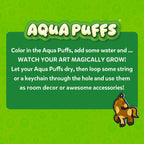 Skillmatics Aqua Puffs Animals, Paint by Number, Stocking Stuffer for Kids
