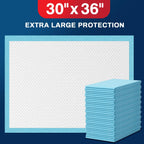 BIGGMED Tear-Resistant Disposable Bed Pads 30" x 36", 50 Count Absorbent Underpads, Chux Thicker Extra Large Incontinence Bed Pads, Pee Pads for Adults, Kids, Elderly, Pets