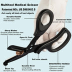 MEUUT Medical Scissors 2-Pack Trauma Shears for Nurses All Purpose Scissors