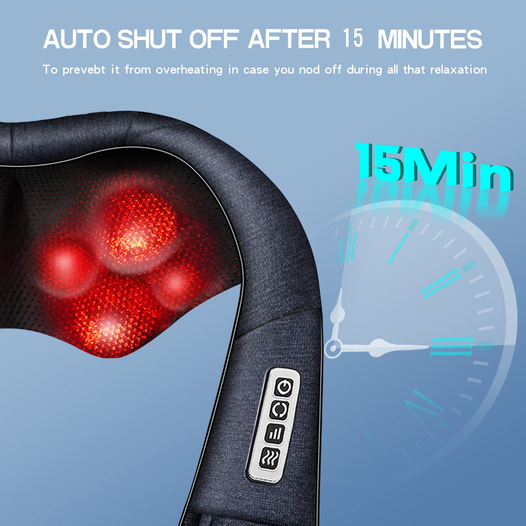 Mo Cuishle Women Men Gifts, Shiatsu Back Shoulder & Neck Massager with Heat