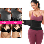 VENUZOR Waist Trainer Belt for Women - Waist Cincher Trimmer - Slimming Body Shaper Belt - Sport Girdle Belt (UP Graded)(Black,Small)