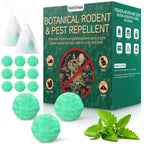 Rodent Mouse Repellent Balls 14 Pack, Moth Balls for Rodents Mouse Deterrent, Peppermint Oil Pest Control for Rodents, Squirrels, Skunk, Mole, Gopher, Pets Safe, Indoor and Outdoor Use