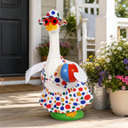 Summer Porch Goose Outfits Bikini Goose Outfits Fits 23 Inch Cement or Plastic Goose Statue Beach Swimsuit Lawn Geese Clothes with Hat and Sunglasses for Outdoor Summer Garden Patio Yard Decor