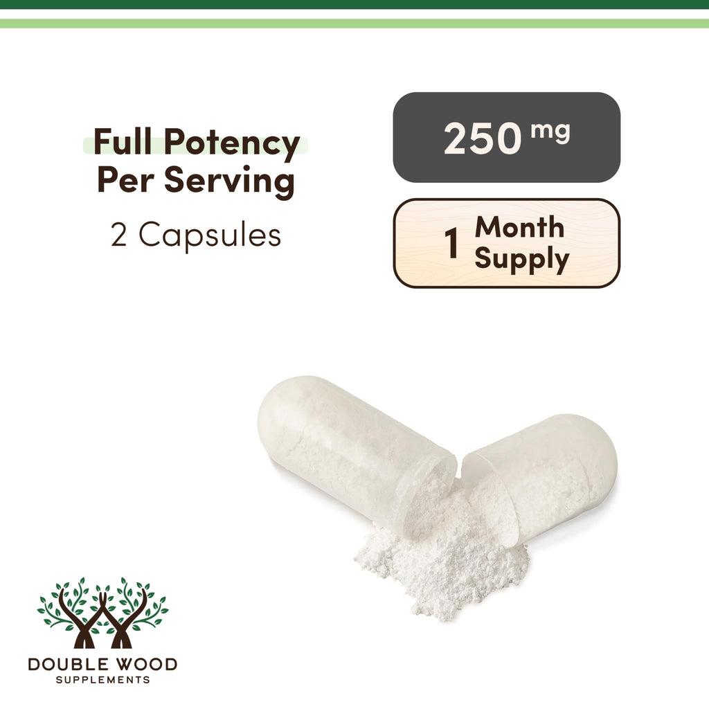 Double Wood Supplements NMN (Nicotinamide Mononucleotide) 250mg, 60 Capsules - 30 Servings, Gluten Free