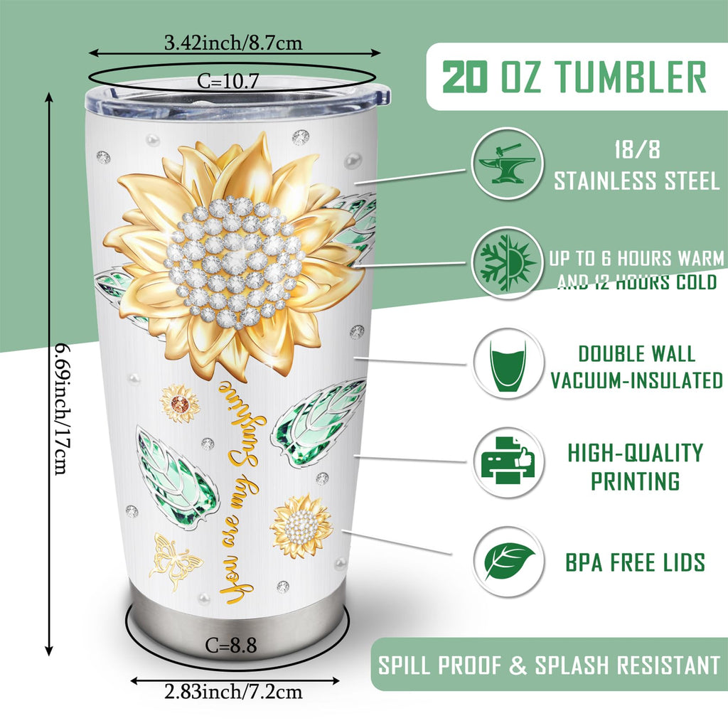 Muilzon Best Big/Little Sister Gifts from Sisters Tumblers 20oz - Cool/Funny Gifts for Sister from Brother Coffee Mug - Christmas Mothers Day Birthday Gift Ideas for Sis Cup