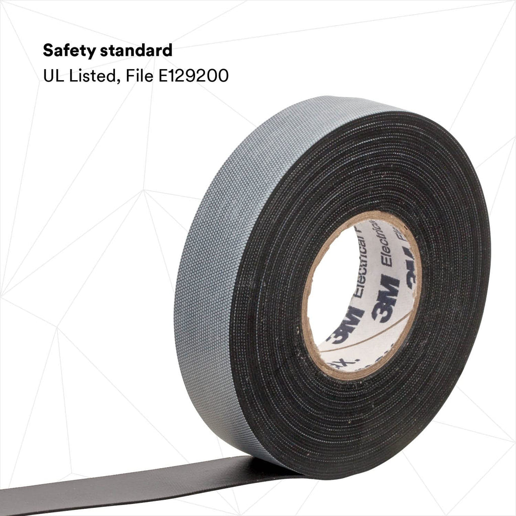 3M Temflex Rubber Splicing Tape 2155, 1-1/2 in x 22 ft, Black, 1 Roll