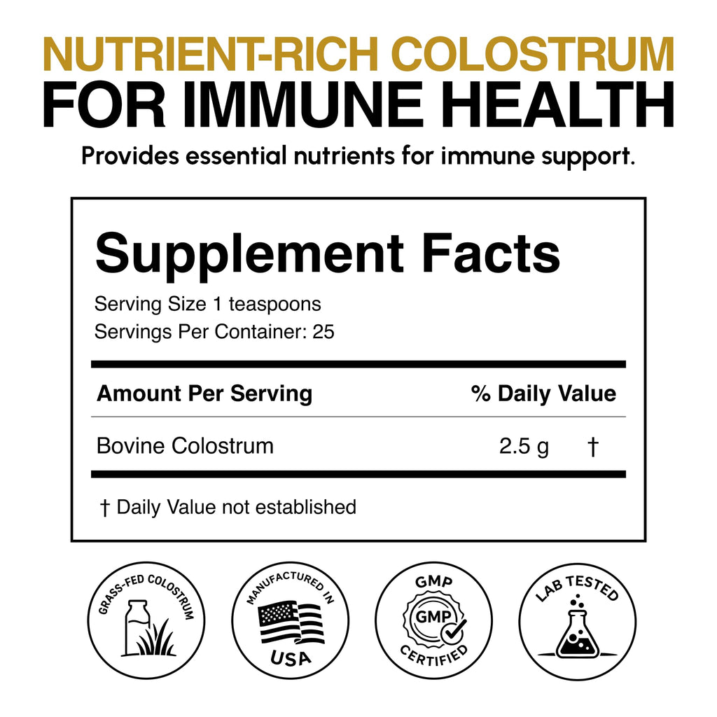 Oramune Gold Immune Support Supplement with Pure Colostrum Gold Liquid Bovine Colostrum – Rich in Lactoferrin, Insulin-Like Growth Factor-I (IGF-I) for Immune Strength– 4 fl oz