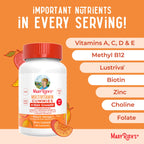 MaryRuth's Multivitamin + Hair Growth Gummies | with Lustriva® | Biotin 10000mcg | B Vitamins | Formulated for Thicker Hair, Wrinkles, Fine Lines, Skin Care | Ages 18+ | 30 Servings