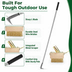 JOLOV Crack Weeder Tool, Long Handle Crevice Weed Scraper