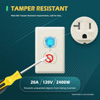 TOPELER 10 Pack Wall Electrical Outlets, Duplex Tamper-Resistant Receptacle Outlet, 20Amp 125V, 3-Wire, Self-Grounding, Push & Side Wire Wall Socket, UL Listed, Light Almond